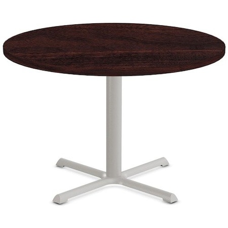Special-T Table, Round, 42in Dia x 29in, Gray Base/Espresso Top SCTSTAR242FGES